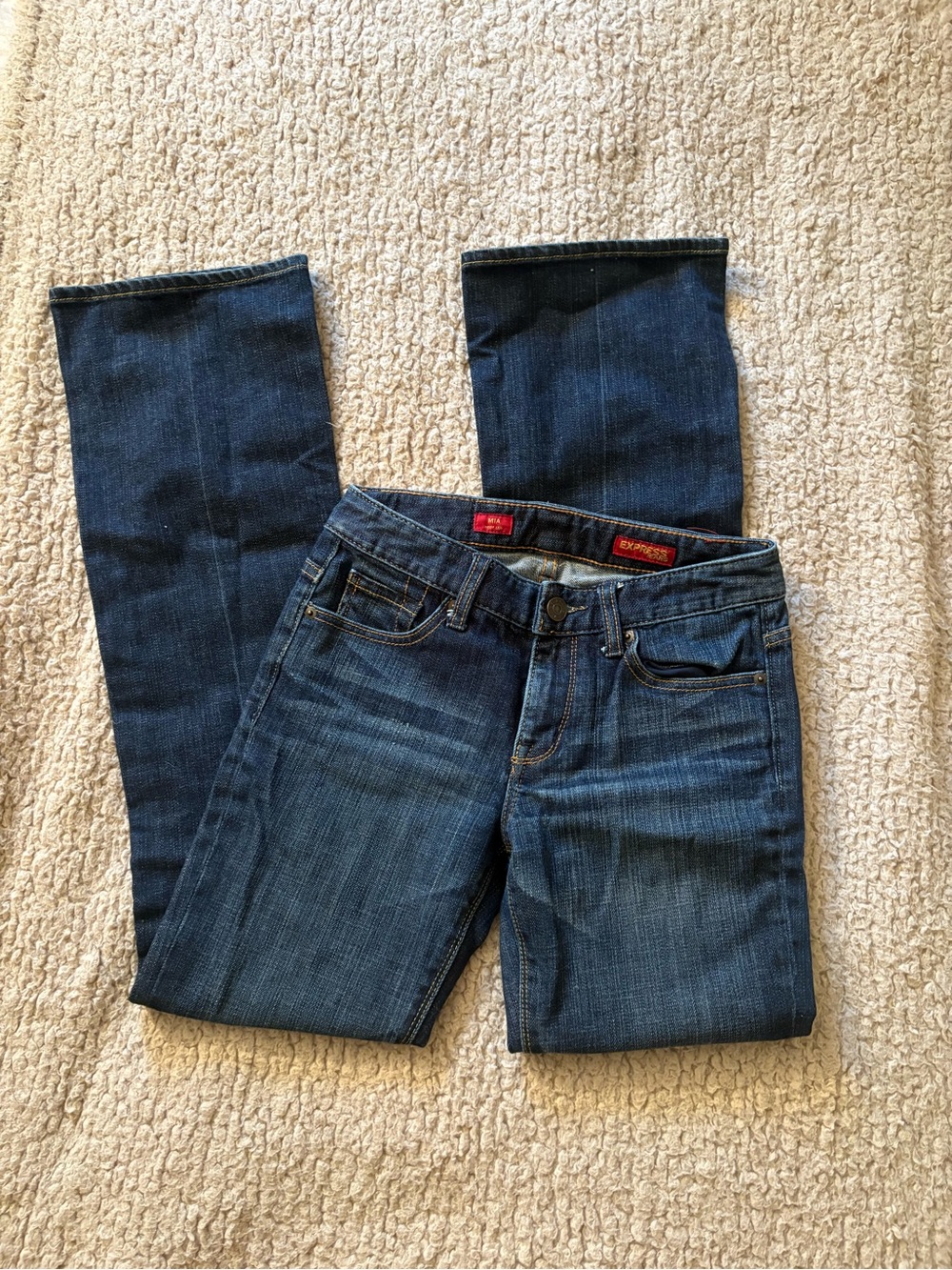 Express Dark Indigo boot cut Jeans